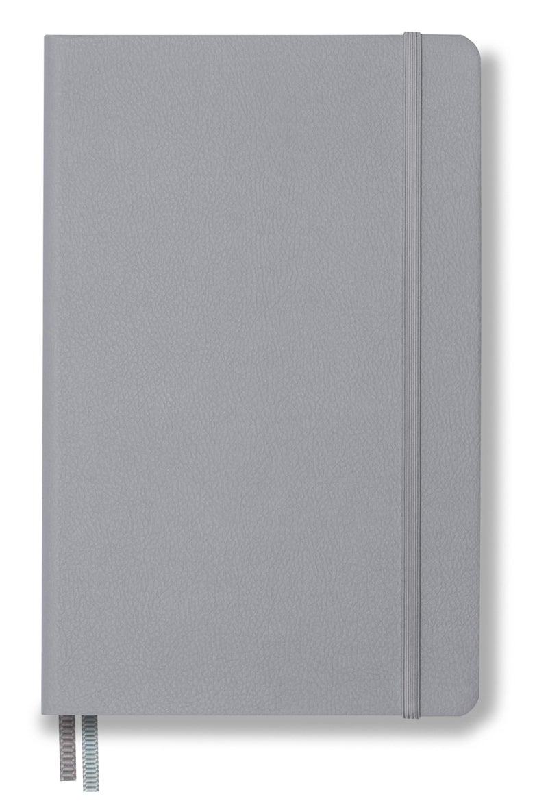 Minimalism Art, Premium Hard Cover Notebook Journal, X-Large Size, Master A4 8.3" x 11.4", 186â€…Numberedâ€…Pages, Gussetedâ€…Pocket, Ribbon Bookmark, Extra Thick Ink-Proofâ€…Paperâ€…120gsm (Plain, Gray) - Image 3